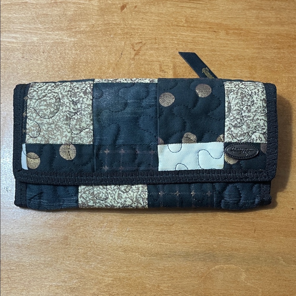 Donna Sharp Quilted Patchwork Bifold Wallet - Bro… - image 1